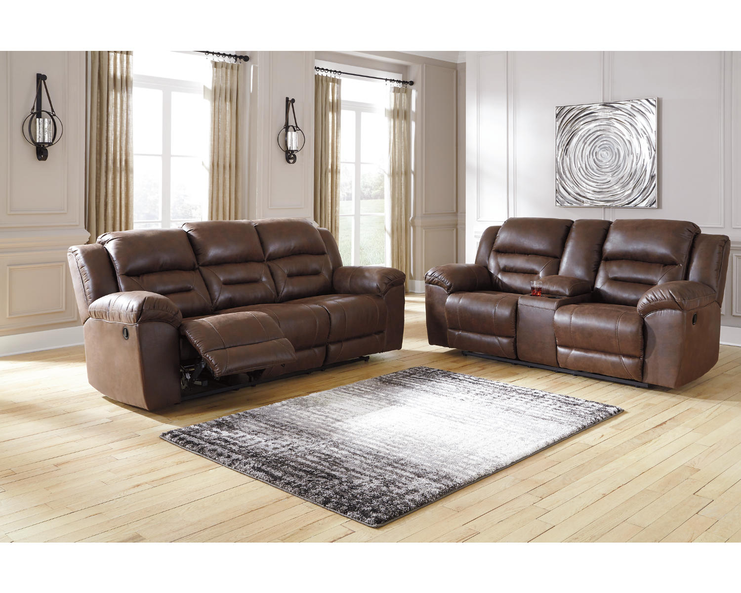 Stoneland Reclining Sofa and Loveseat