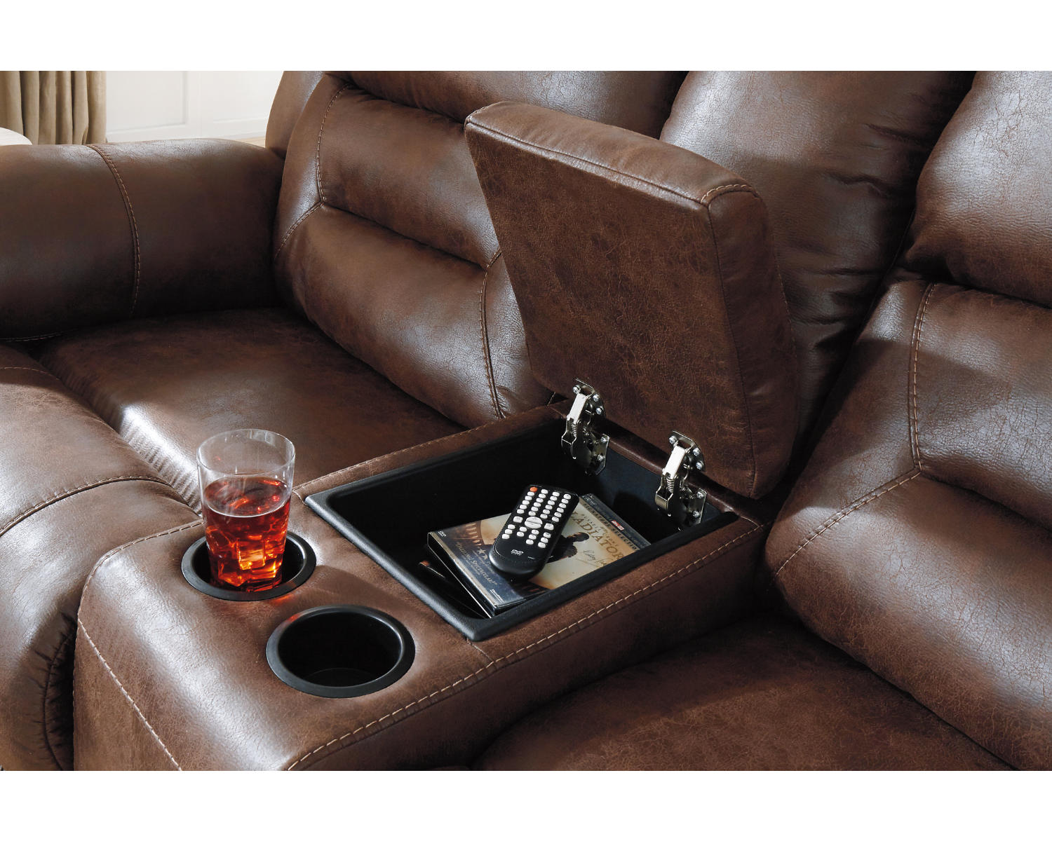 Stoneland Reclining Loveseat with Console