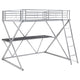 Cama alta Hyde Metal Workstation completa plateada