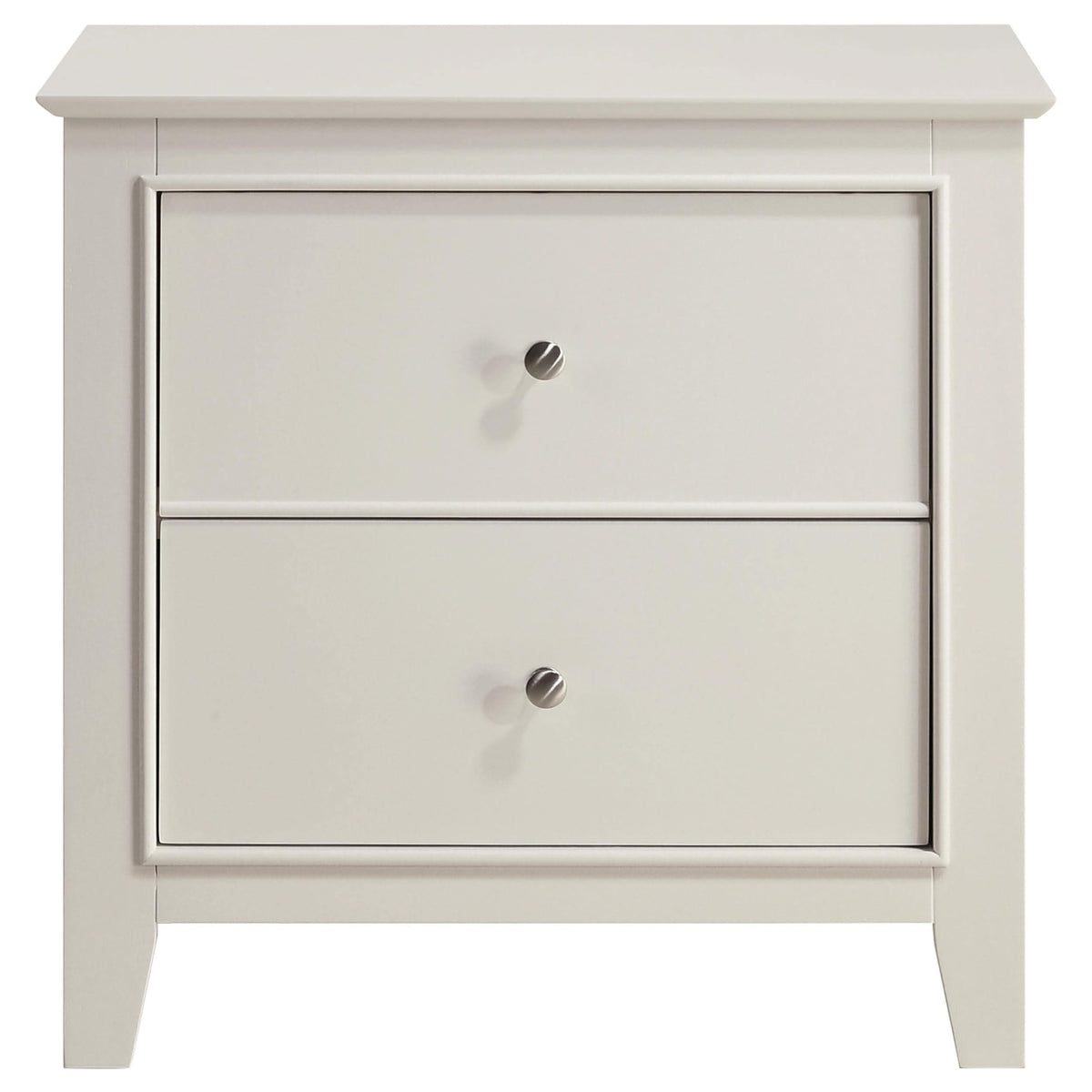 Juego de dormitorio completo Selena de 4 piezas en color blanco crema