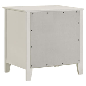 Juego de dormitorio completo Selena de 4 piezas en color blanco crema