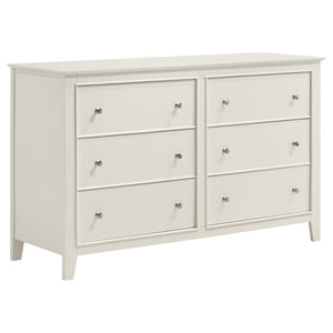 Juego de dormitorio completo Selena de 4 piezas en color blanco crema