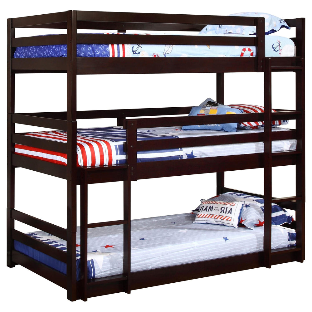 Litera triple individual Sandler Wood color capuchino