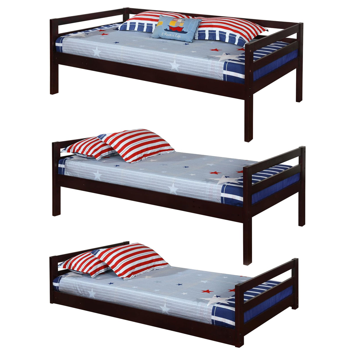 Litera triple individual Sandler Wood color capuchino