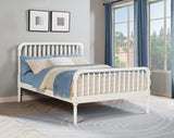 Cama Jones Wood con marco abierto, color blanco