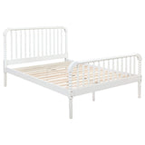 Cama Jones Wood con marco abierto, color blanco