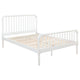 Cama Jones Wood con marco abierto, color blanco