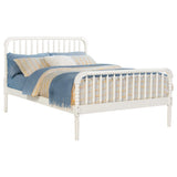 Cama Jones Wood con marco abierto, color blanco