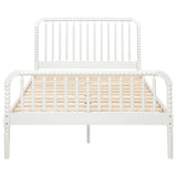 Cama Jones Wood con marco abierto, color blanco