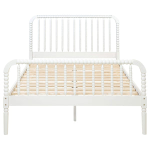 Cama Jones Wood con marco abierto, color blanco