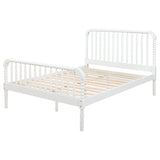 Cama Jones Wood con marco abierto, color blanco