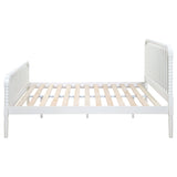 Cama Jones Wood con marco abierto, color blanco