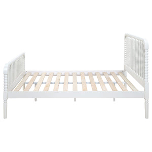 Cama Jones Wood con marco abierto, color blanco