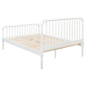 Cama Jones Wood con marco abierto, color blanco