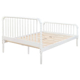 Cama Jones Wood con marco abierto, color blanco