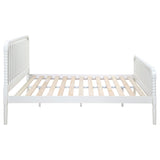 Cama Jones Wood con marco abierto, color blanco