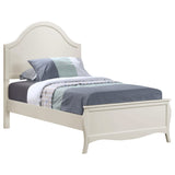 Juego de dormitorio completo Dominique de 5 piezas en color blanco crema