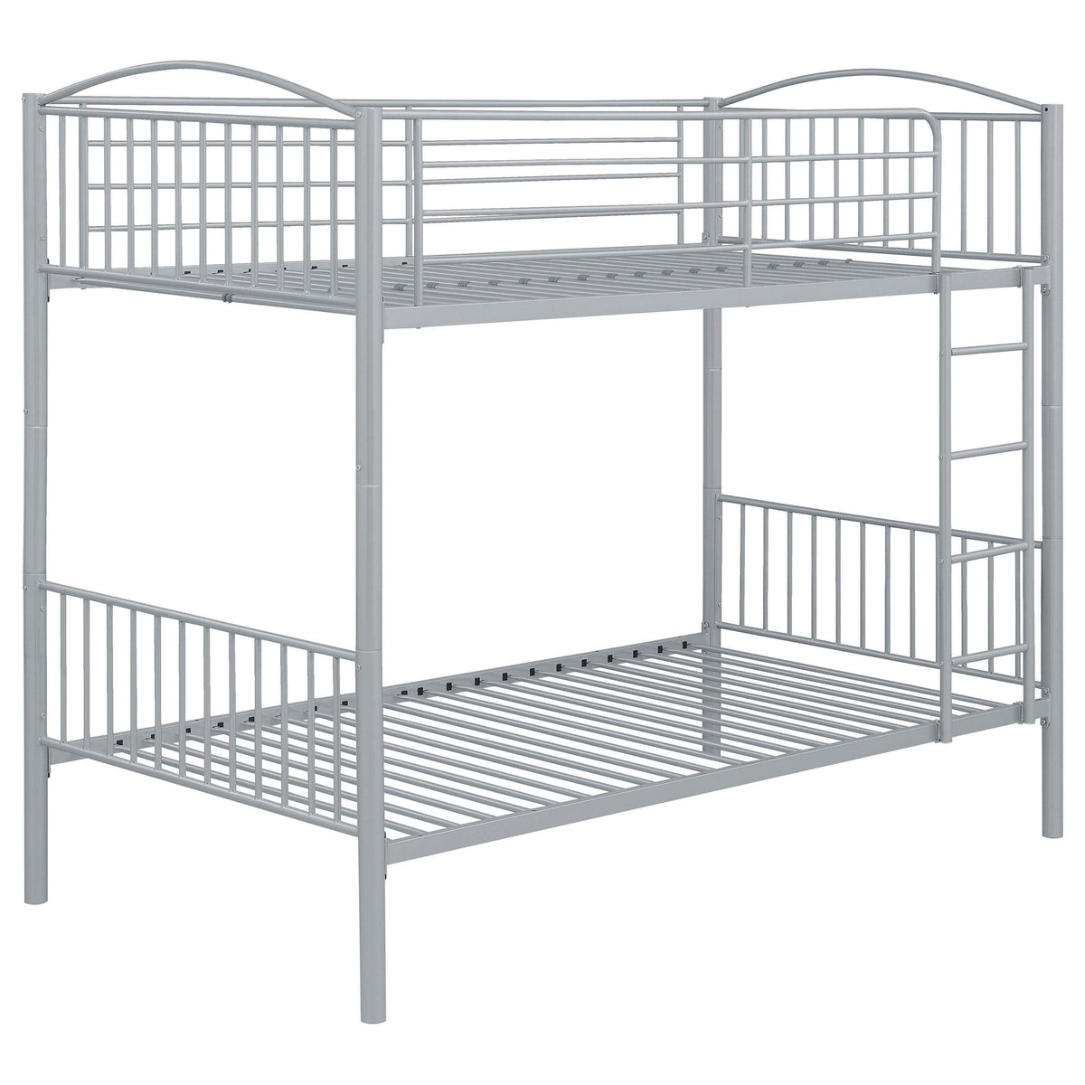 Litera Anson Twin sobre Twin Plateada