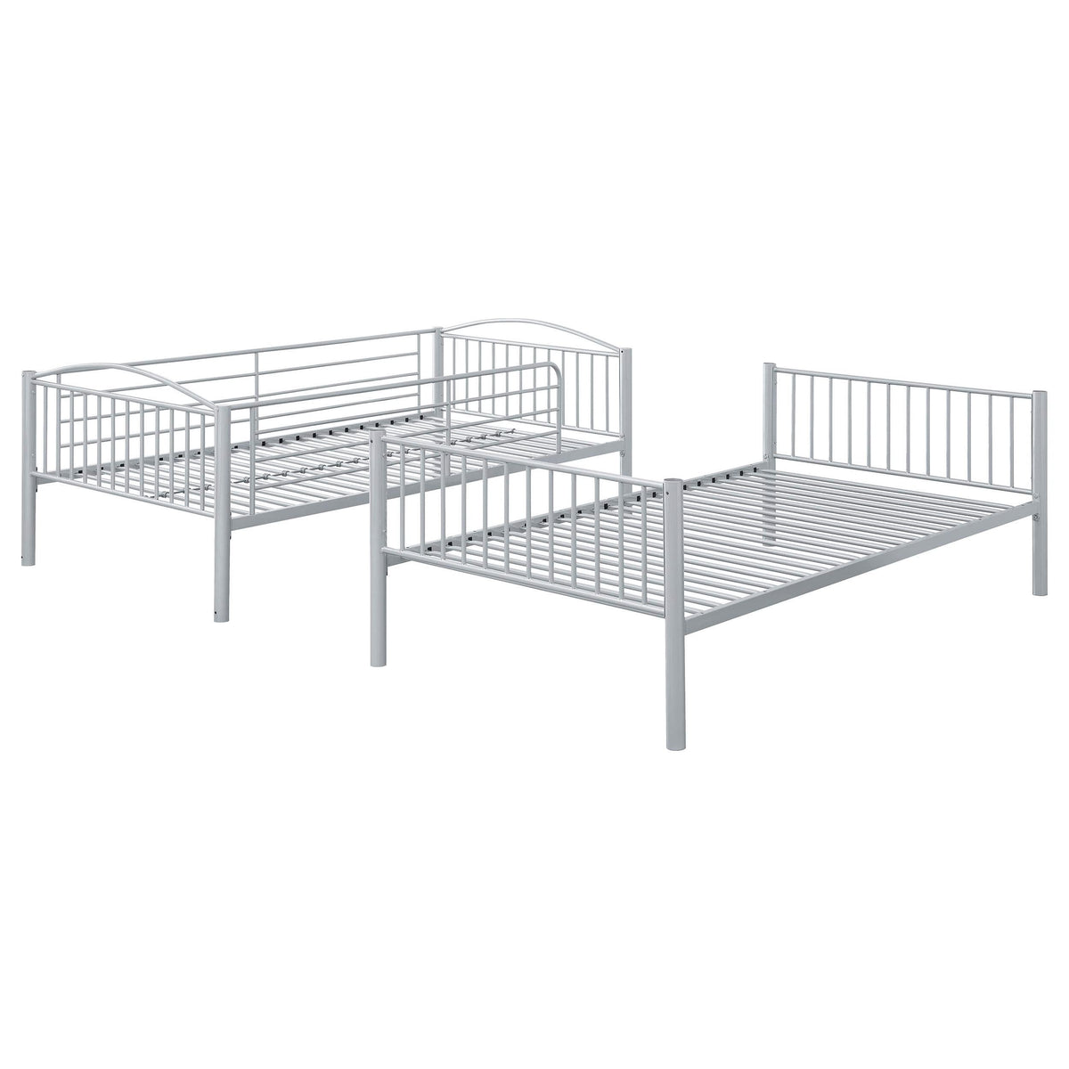 Litera Anson Twin sobre Twin Plateada