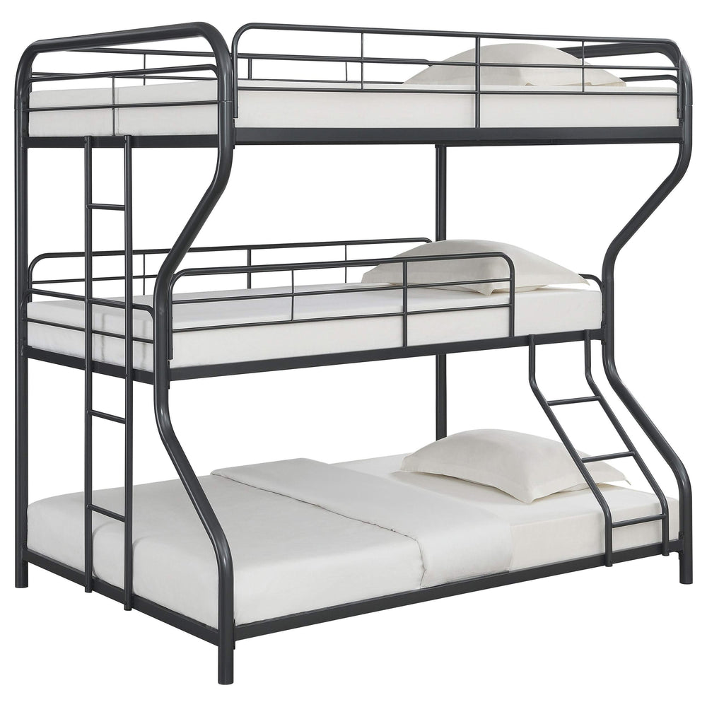 Litera Garner Full Over Twin Over Full Triple en color bronce
