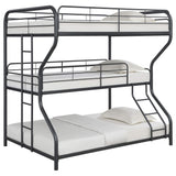 Litera Garner Full Over Twin Over Full Triple en color bronce