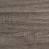 Litera Flynn Wood Twin sobre Twin, color marrón desgastado