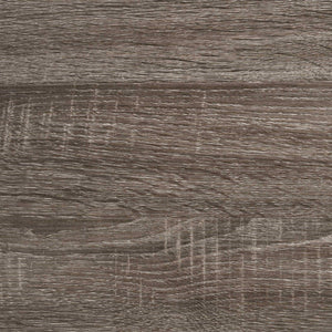 Litera Flynn Wood Twin sobre Twin, color marrón desgastado