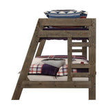 Litera doble sobre cama matrimonial Wrangle Hill Wood Gun Smoke