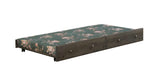 Cama nido de madera Wrangle Hill con colchón Bunkie Gun Smoke