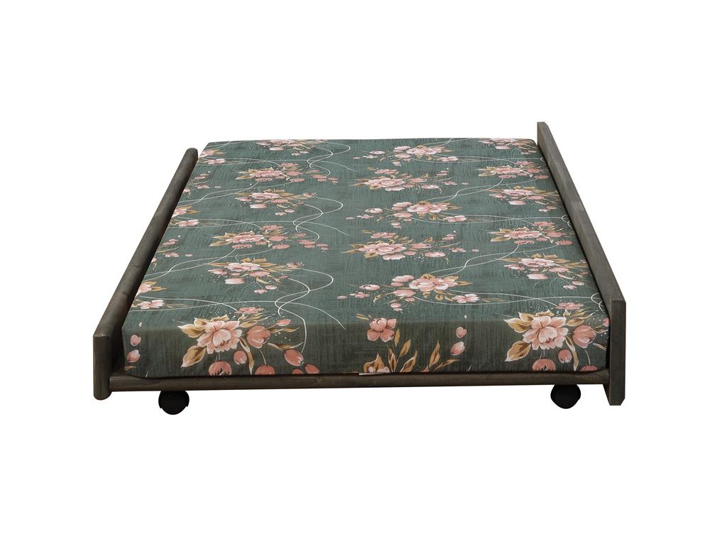Wrangle Hill Wood Trundle with Bunkie Mattress Gun Smoke