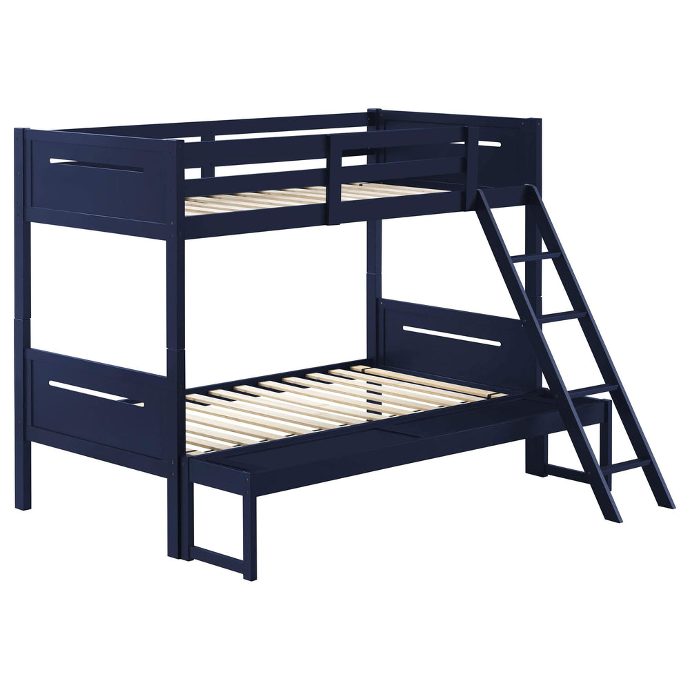 Litera Littleton Wood Twin sobre Full Azul