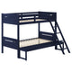 Litera Littleton Wood Twin sobre Full Azul