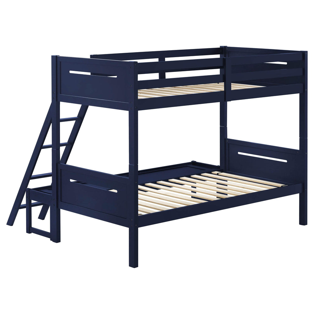 Litera Littleton Wood Twin sobre Full Azul