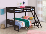 Litera Littleton Wood Twin sobre Full Color Espresso