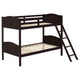 Litera Arlo Wood Twin sobre Twin Espresso