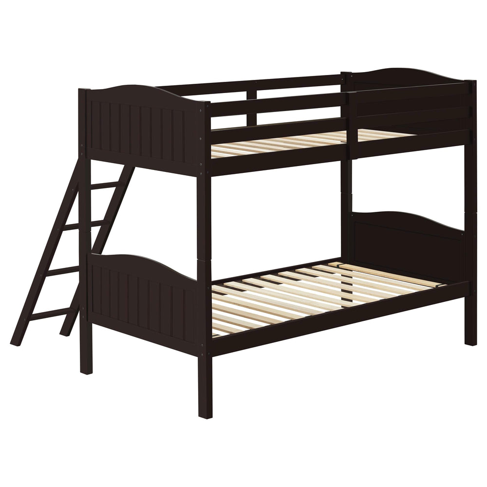 Litera Arlo Wood Twin sobre Twin Espresso