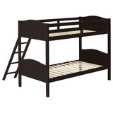 Litera Arlo Wood Twin sobre Twin Espresso