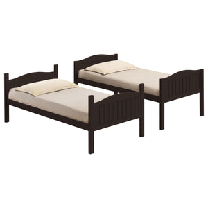 Litera Arlo Wood Twin sobre Twin Espresso