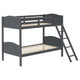 Litera Arlo Wood Twin sobre Twin Gris