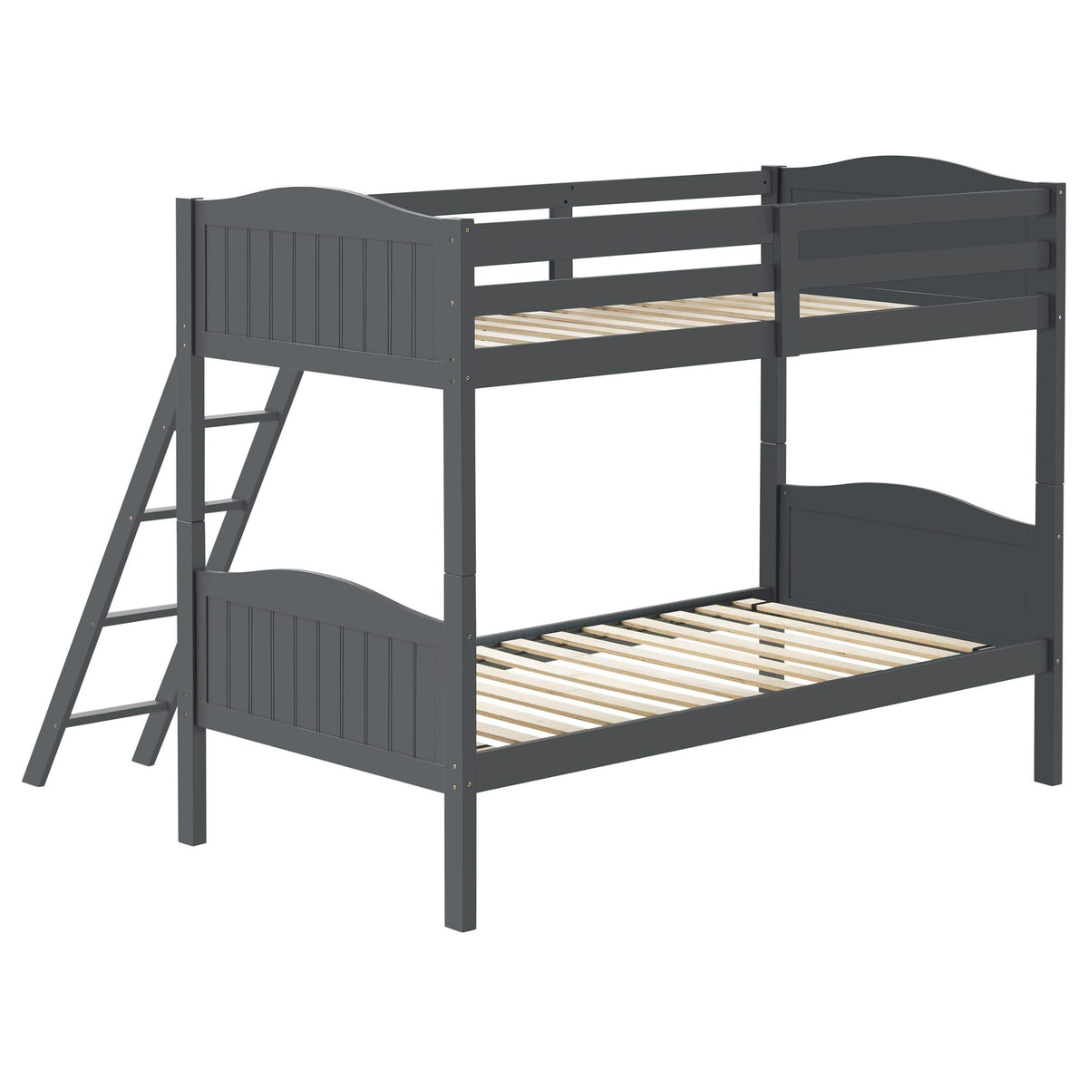Litera Arlo Wood Twin sobre Twin Gris