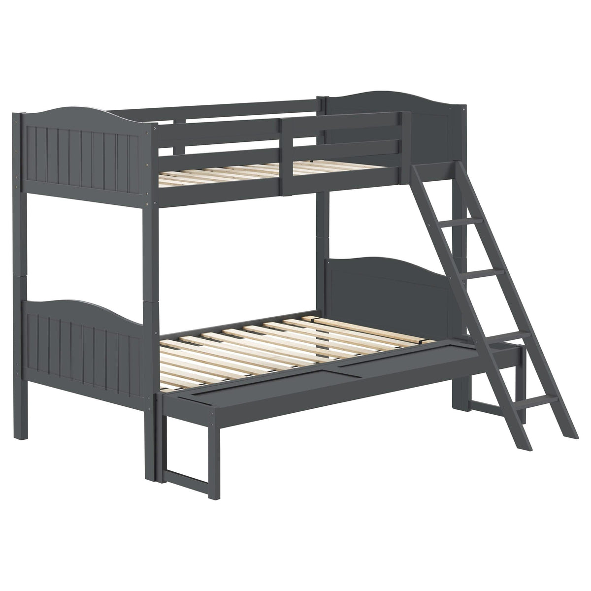 Litera Arlo Wood Twin sobre Full, color gris