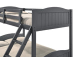 Litera Arlo Wood Twin sobre Full, color gris