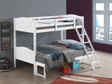 Litera Arlo Wood Twin sobre Full, color blanco