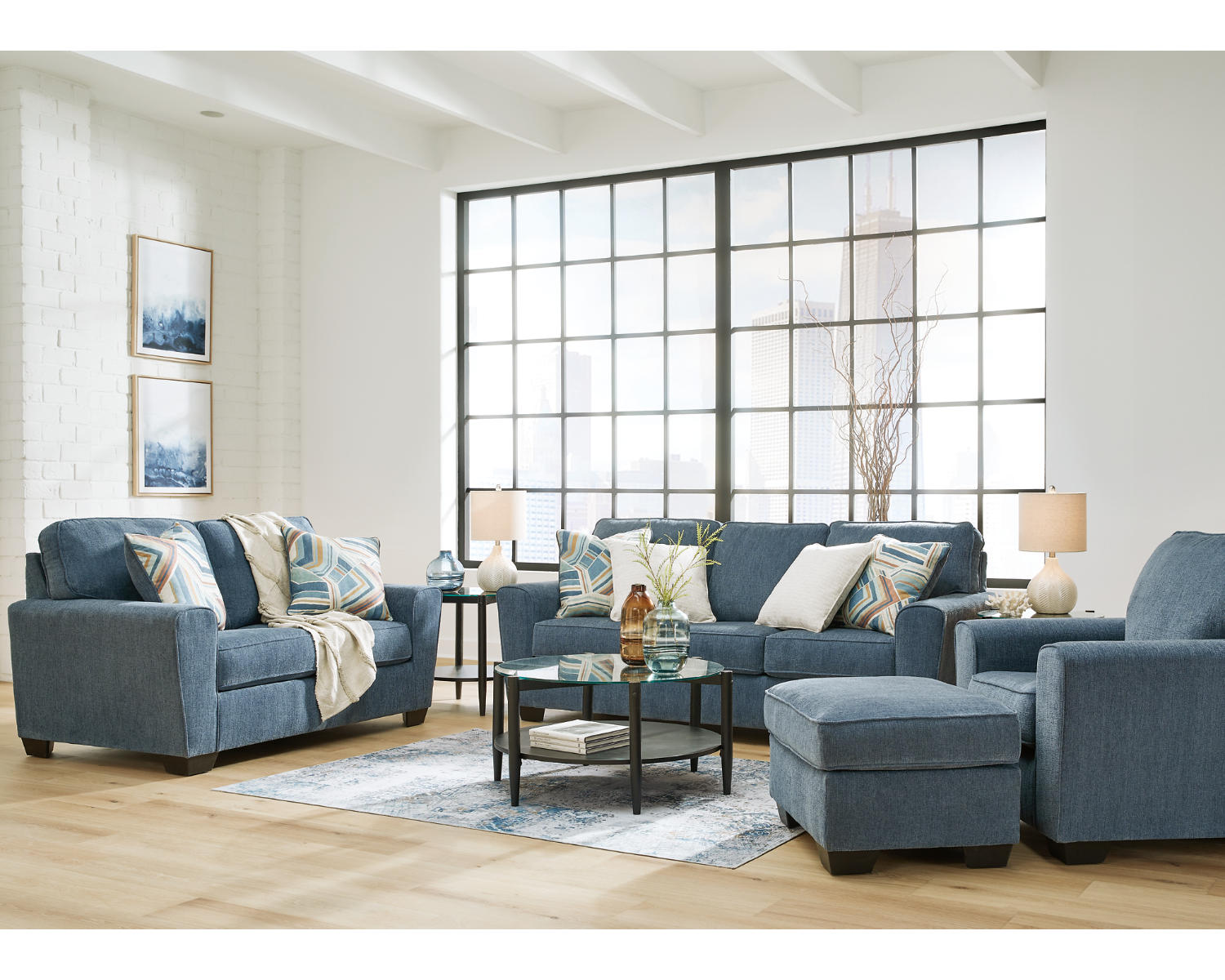 Cashton Sofa, Loveseat, Chair and Ottoman