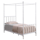 Cama con dosel Betony Twin Blanca