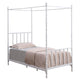 Cama con dosel Betony Twin Blanca