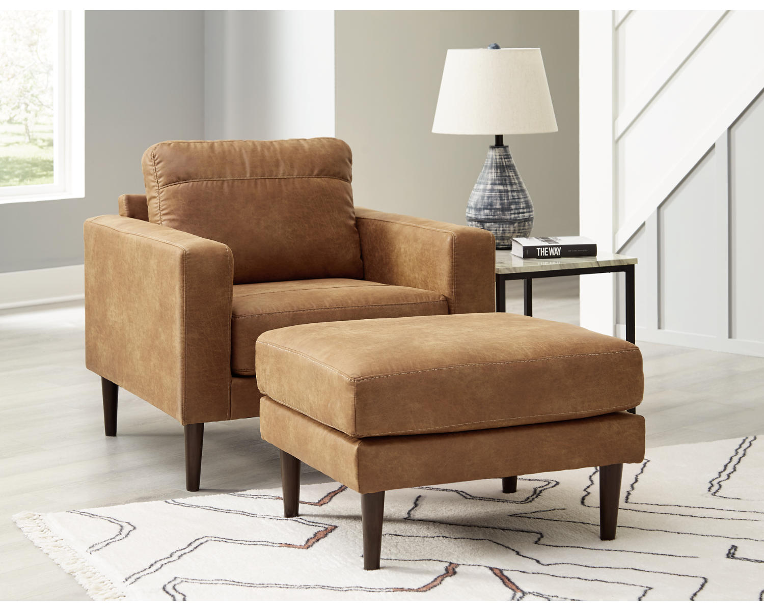 Telora Chair and Ottoman