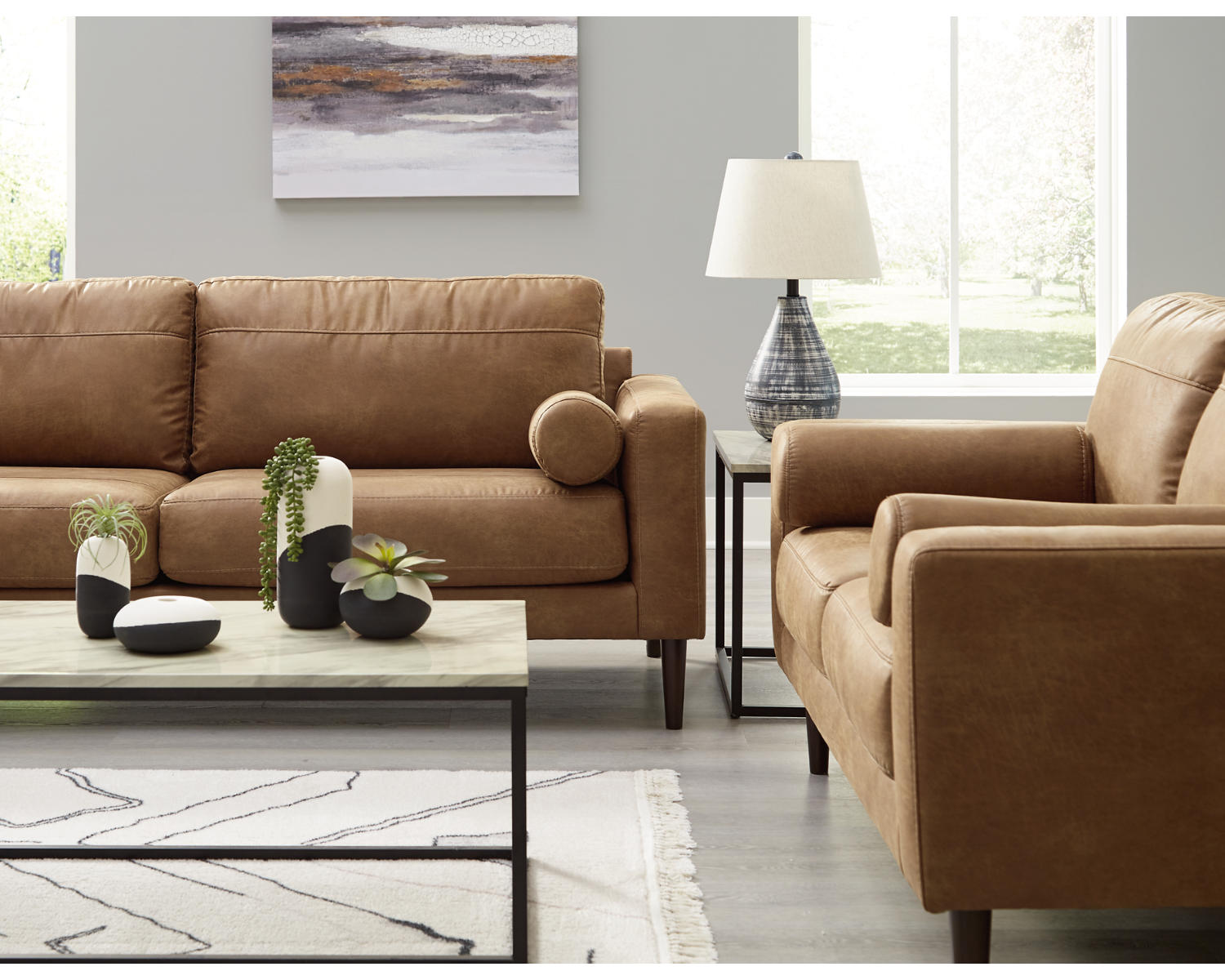 Telora Sofa and Loveseat