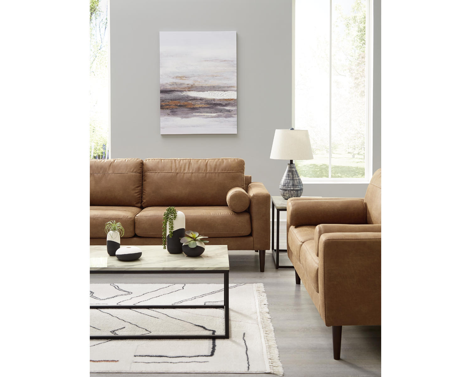 Telora Sofa and Loveseat