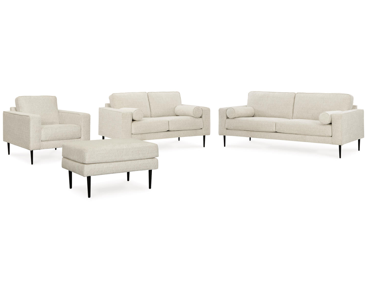 Hazela Sofa, Loveseat, Chair and Ottoman